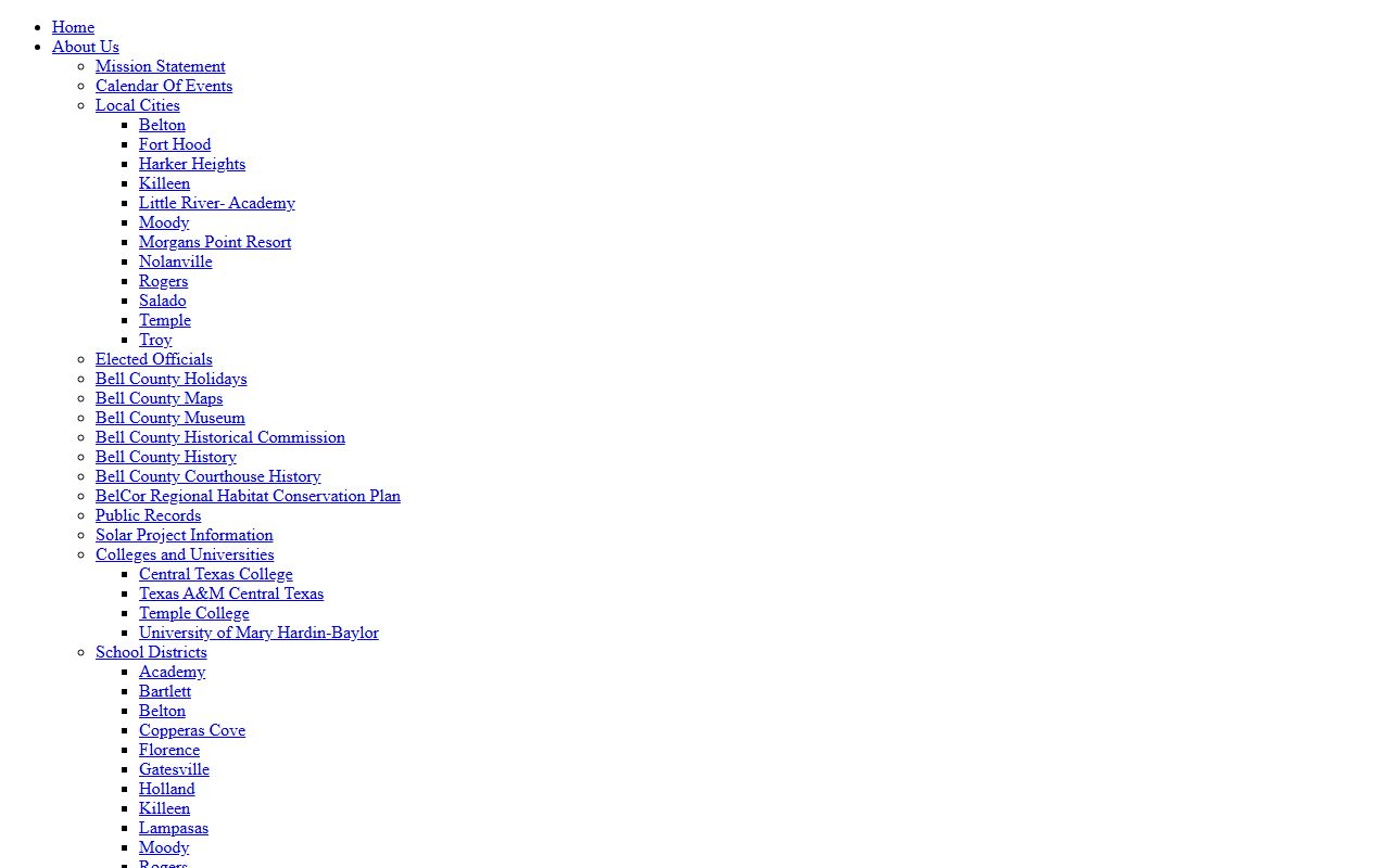 Bell County Clerk website for Killeen birth records