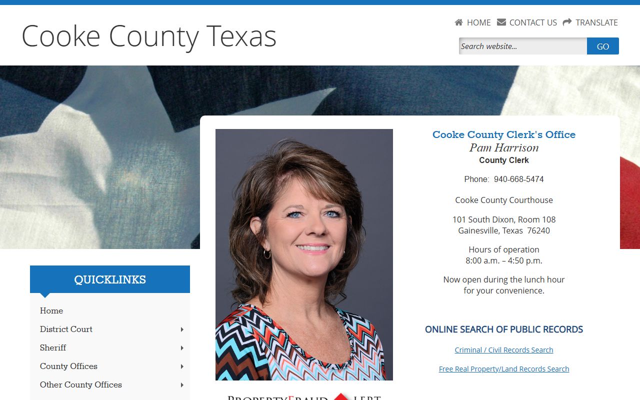 Cooke County Clerk Website - Birth Records