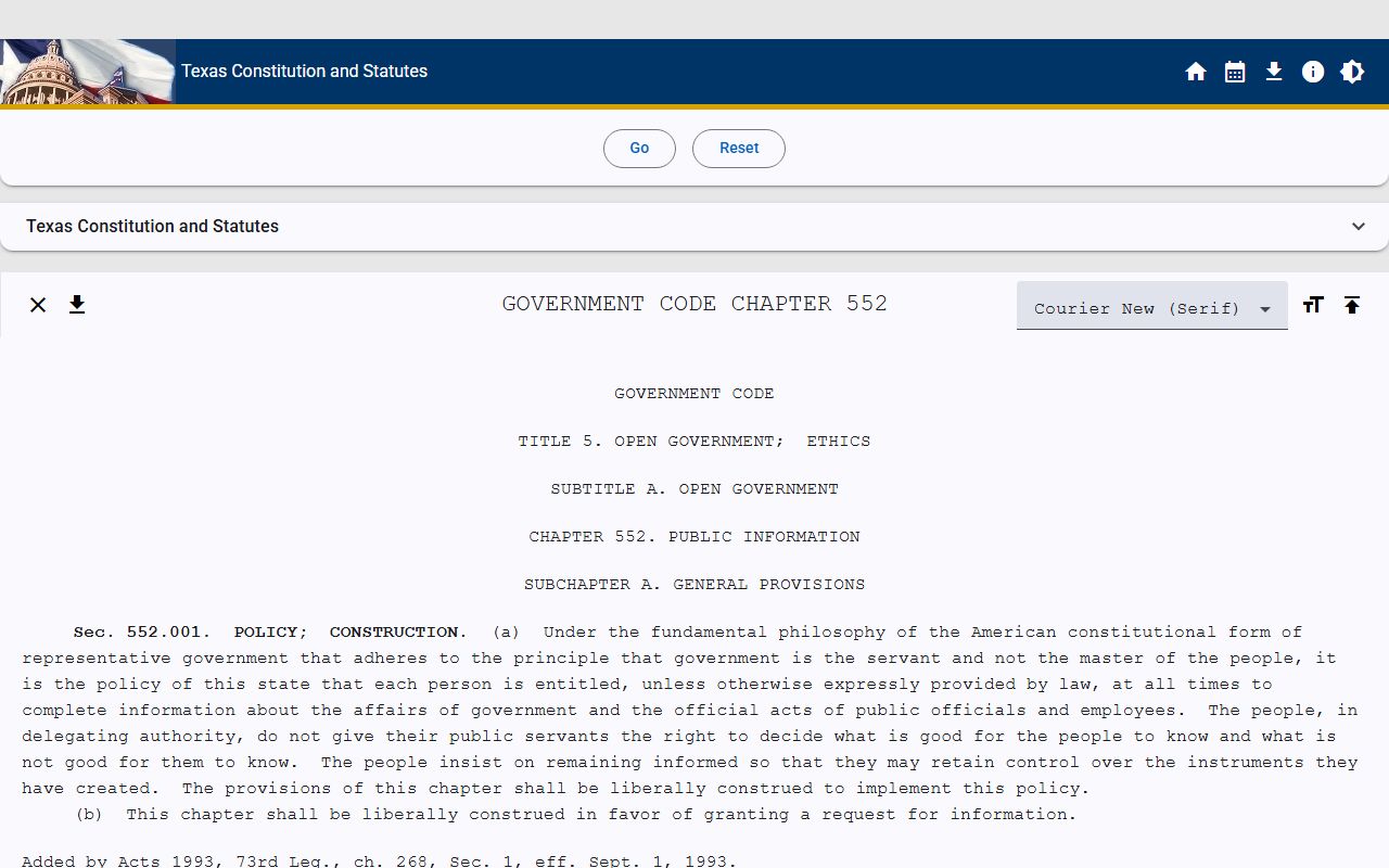 Texas Government Code Section 552.115 birth records confidentiality rule